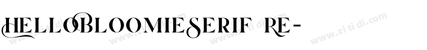 HelloBloomieSerif Re字体转换